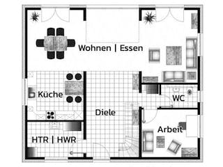 Massivhaus KIBITZHÖHE von Kagebau,  Grundriss 1