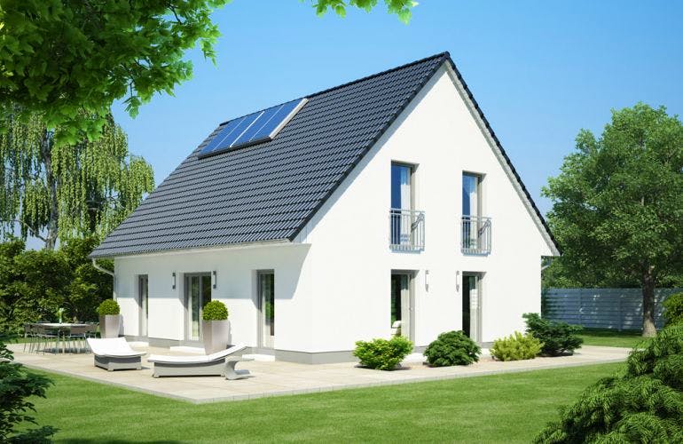 Massivhaus Klassik 1000.2 von KONZEPTHAUS, Außenansicht 1