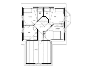 Massivhaus LANDHAUS 160 mit Anbau von domoplan massivhaus, Grundriss 2