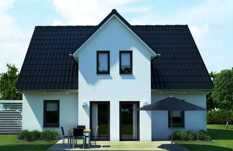 Massivhaus Landhaus Altmark von EWA Hausbau Schlüsselfertig ab 275990€,  Außenansicht 2