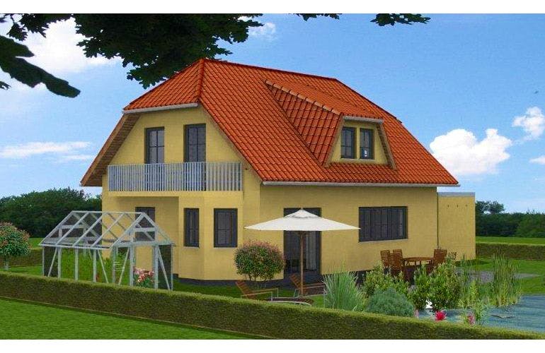 Massivhaus Landhaus von Ambiente Massivhaus, Außenansicht 1