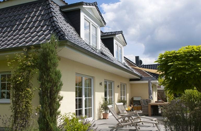 Massivhaus LANDSITZ von Kagebau, Außenansicht 2