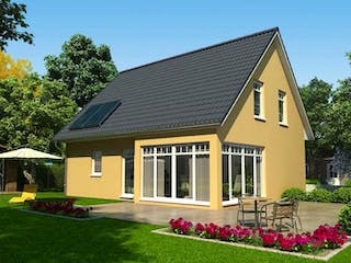 Massivhaus Linde 135 von Baufuchs-Massivhaus Schlüsselfertig ab 230200€,  Außenansicht 2