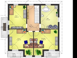 Massivhaus Massivhaus Bad Nauheim von Immobilien Atelier Klaus Reuter, Stadtvilla Grundriss 1