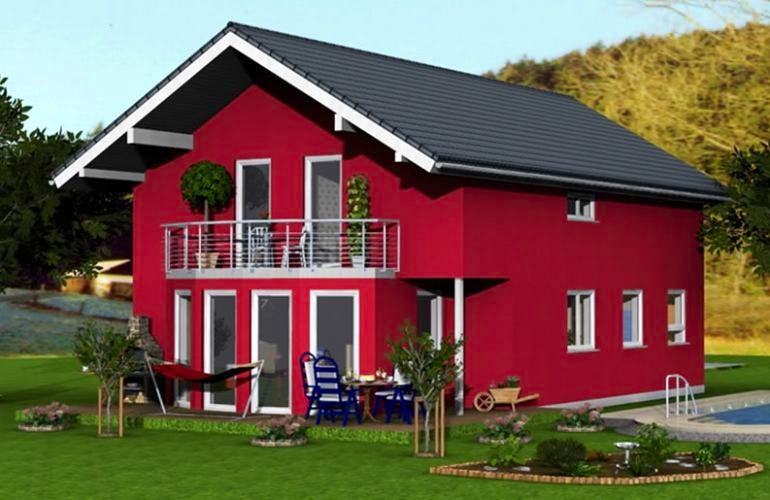Massivhaus Massivhaus Bad Vilbel von Immobilien Atelier Klaus Reuter, Außenansicht 1