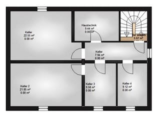 Massivhaus Massivhaus Bad Vilbel von Immobilien Atelier Klaus Reuter,  Grundriss 1