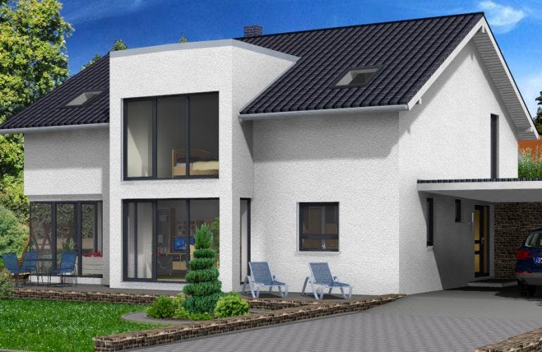 Massivhaus Massivhaus Kahl von Immobilien Atelier Klaus Reuter, Außenansicht 1