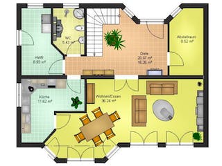 Massivhaus Massivhaus Sulzbach /Taunus von Immobilien Atelier Klaus Reuter, Grundriss 1