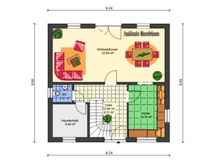 Massivhaus Massivhaus Westfalen von Ambiente Massivhaus,  Grundriss 1