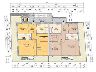 Massivhaus Mehrfamilienhaus Itzehoe I von Hausbauplanung Nord,  Grundriss 3