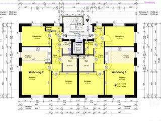 Massivhaus Mehrfamilienhaus Itzehoe II von Hausbauplanung Nord,  Grundriss 1