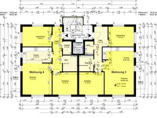 Massivhaus Mehrfamilienhaus Itzehoe II von Hausbauplanung Nord,  Grundriss 2