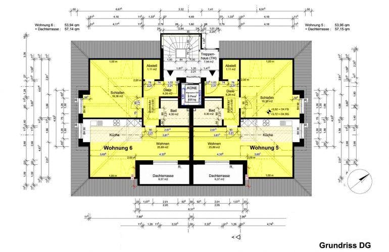 Massivhaus Mehrfamilienhaus Itzehoe II von Hausbauplanung Nord,  Grundriss 1