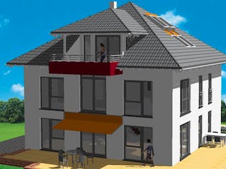 Massivhaus Mehrfamilienhaus Königstein von Immobilien Atelier Klaus Reuter, Außenansicht 1