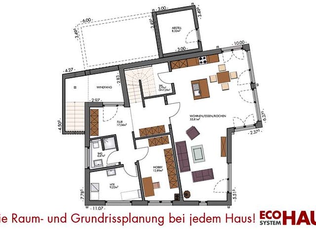 Massivhaus Modern Classic 200 von ECO System HAUS, Cubushaus Grundriss 2