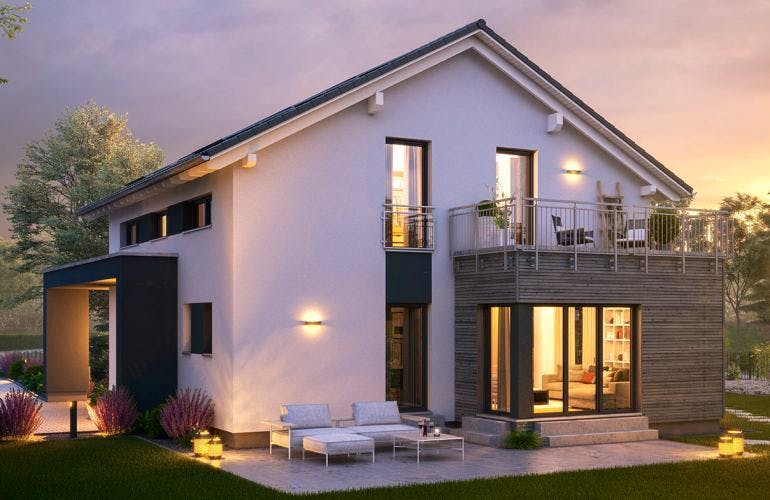 Fertighaus Musterhäuser Cottbus von massa haus, Außenansicht 1