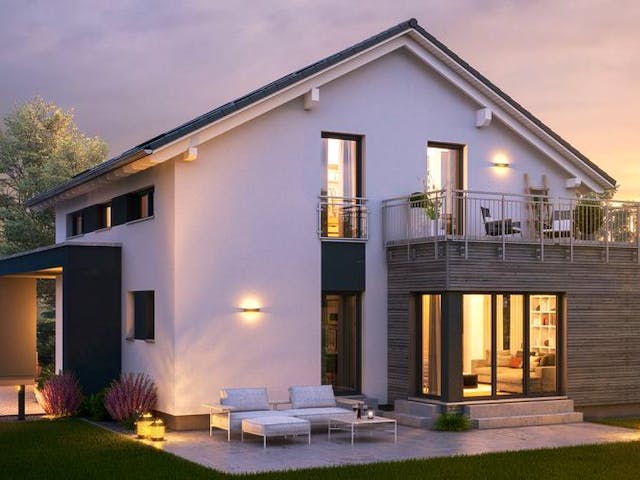 Fertighaus Musterhäuser Cottbus von massa haus, Außenansicht 1