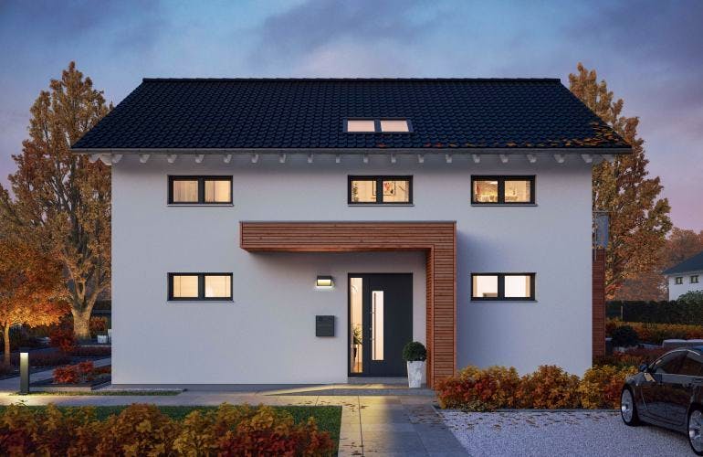 Fertighaus Musterhäuser Erfurt von massa haus, Außenansicht 1