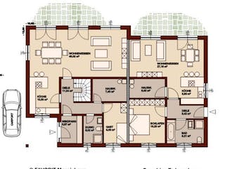 Massivhaus Premium 165-71 von FAVORIT Massivhaus (alt) Schlüsselfertig ab 480840€, Stadtvilla Grundriss 2