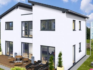 Massivhaus PULT 130 PD von Wäller-Haus Schlüsselfertig ab 289900€,  Außenansicht 3
