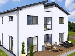 Massivhaus PULT 130 PD von Wäller-Haus Schlüsselfertig ab 289900€,  Außenansicht 4