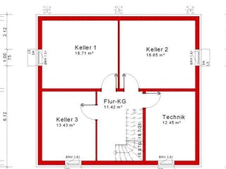 Massivhaus Pultdach Version 3 von Grundsteinhaus Schlüsselfertig ab 223650€, Stadtvilla Grundriss 2