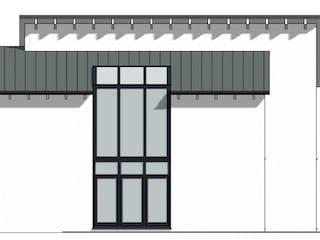 Massivhaus Pultdach Version 7 von Grundsteinhaus Schlüsselfertig ab 311300€, Stadtvilla Außenansicht 4