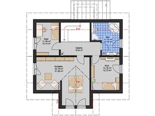 Massivhaus Raumtalent 177 von NiWoHaus, Grundriss 1