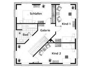 Massivhaus ROGGENKAMP von Kagebau, Stadtvilla Grundriss 2
