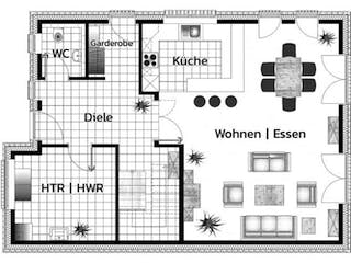 Massivhaus SASEL von Kagebau,  Grundriss 2