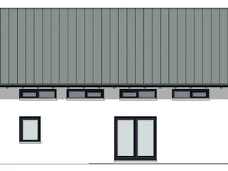 Massivhaus Satteldachhaus Version 142 von Grundsteinhaus Schlüsselfertig ab 221600€, Außenansicht 3