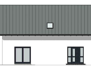 Massivhaus Satteldachhaus Version 142 von Grundsteinhaus Schlüsselfertig ab 221600€, Außenansicht 5