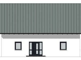 Massivhaus Satteldachhaus Version 144 von Grundsteinhaus Schlüsselfertig ab 279000€,  Außenansicht 2