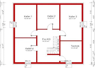 Massivhaus Satteldachhaus Version 144 von Grundsteinhaus Schlüsselfertig ab 279000€,  Grundriss 3