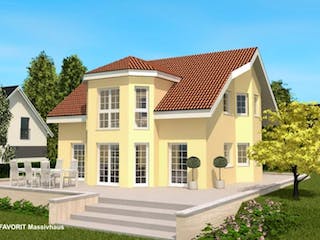 Massivhaus Select 145 von FAVORIT Massivhaus (alt) Schlüsselfertig ab 261790€, Außenansicht 1