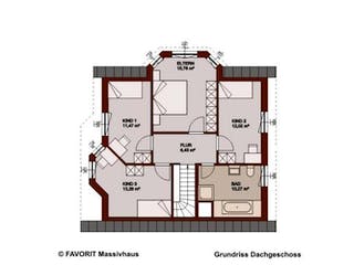 Massivhaus Select 145 von FAVORIT Massivhaus (alt) Schlüsselfertig ab 261790€, Grundriss 1
