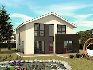 Massivhaus Select 157 von FAVORIT Massivhaus (alt) Schlüsselfertig ab 275090€, Außenansicht 1