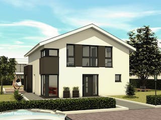 Massivhaus Select 157 von FAVORIT Massivhaus (alt) Schlüsselfertig ab 275090€, Außenansicht 2