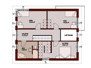 Massivhaus Select 157 von FAVORIT Massivhaus (alt) Schlüsselfertig ab 275090€, Grundriss 2