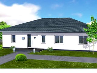 Massivhaus SL Bungalow 140 von SL Bau, Bungalow Außenansicht 1