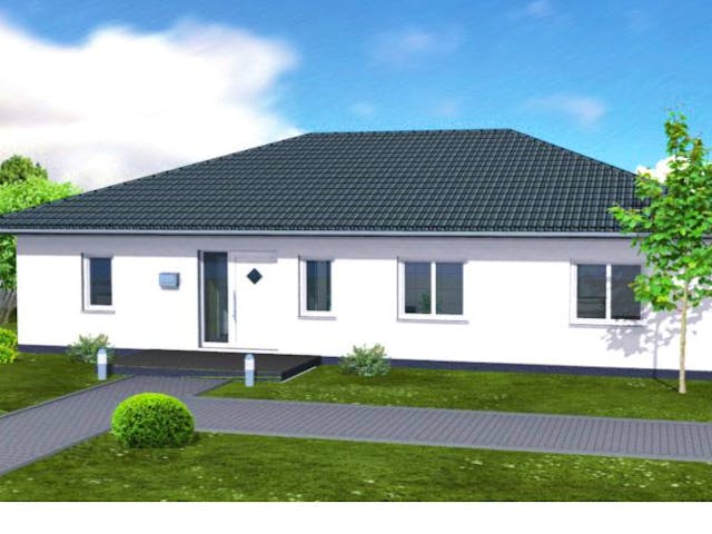 Massivhaus SL Bungalow 140 von SL Bau, Bungalow Außenansicht 1 Massivhaus SL Bungalow 140 von SL Bau, Bungalow Außenansicht 1