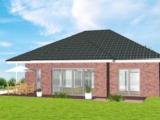 Massivhaus SMART von Kagebau, Bungalow Außenansicht 3