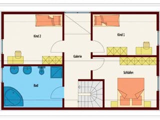 Massivhaus Stadthaus Hannover von Elmbau, Stadtvilla Grundriss 1