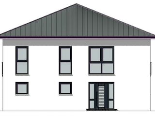 Massivhaus Stadthaus Version 11 von Grundsteinhaus Schlüsselfertig ab 323900€, Stadtvilla Außenansicht 2