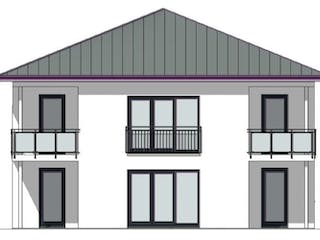 Massivhaus Stadthaus Version 11 von Grundsteinhaus Schlüsselfertig ab 323900€, Stadtvilla Außenansicht 5
