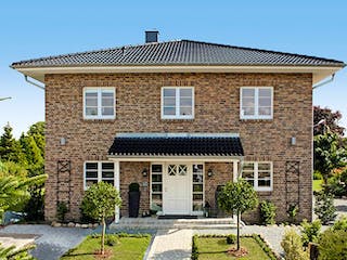 Massivhaus Stadtvilla 160 von ECO System HAUS Schlüsselfertig ab 341700€, Stadtvilla Außenansicht 1