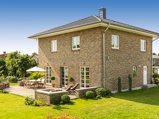 Massivhaus Stadtvilla 160 von ECO System HAUS Schlüsselfertig ab 341700€, Stadtvilla Außenansicht 3