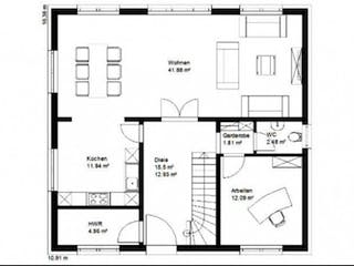 Massivhaus Stadtvilla 174 von domoplan massivhaus, Stadtvilla Grundriss 2