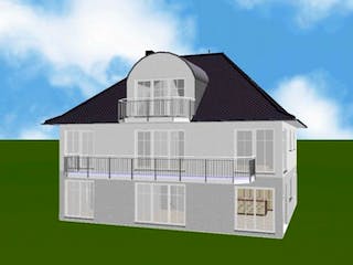 Massivhaus Stadtvilla 200 Ratzeburg von domoplan massivhaus,  Außenansicht 3