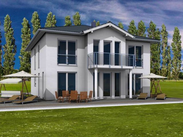 Massivhaus Stadtvilla Bad Soden von Immobilien Atelier Klaus Reuter, Stadtvilla Außenansicht 1 Massivhaus Stadtvilla Bad Soden von Immobilien Atelier Klaus Reuter, Stadtvilla Außenansicht 1